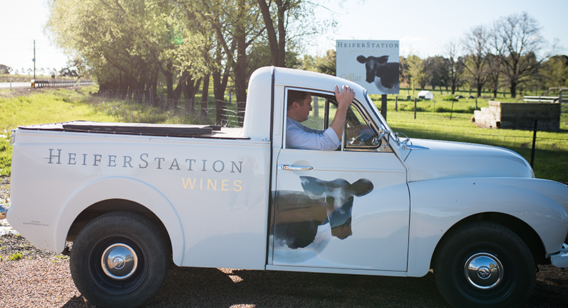 Heifer Station branded ute